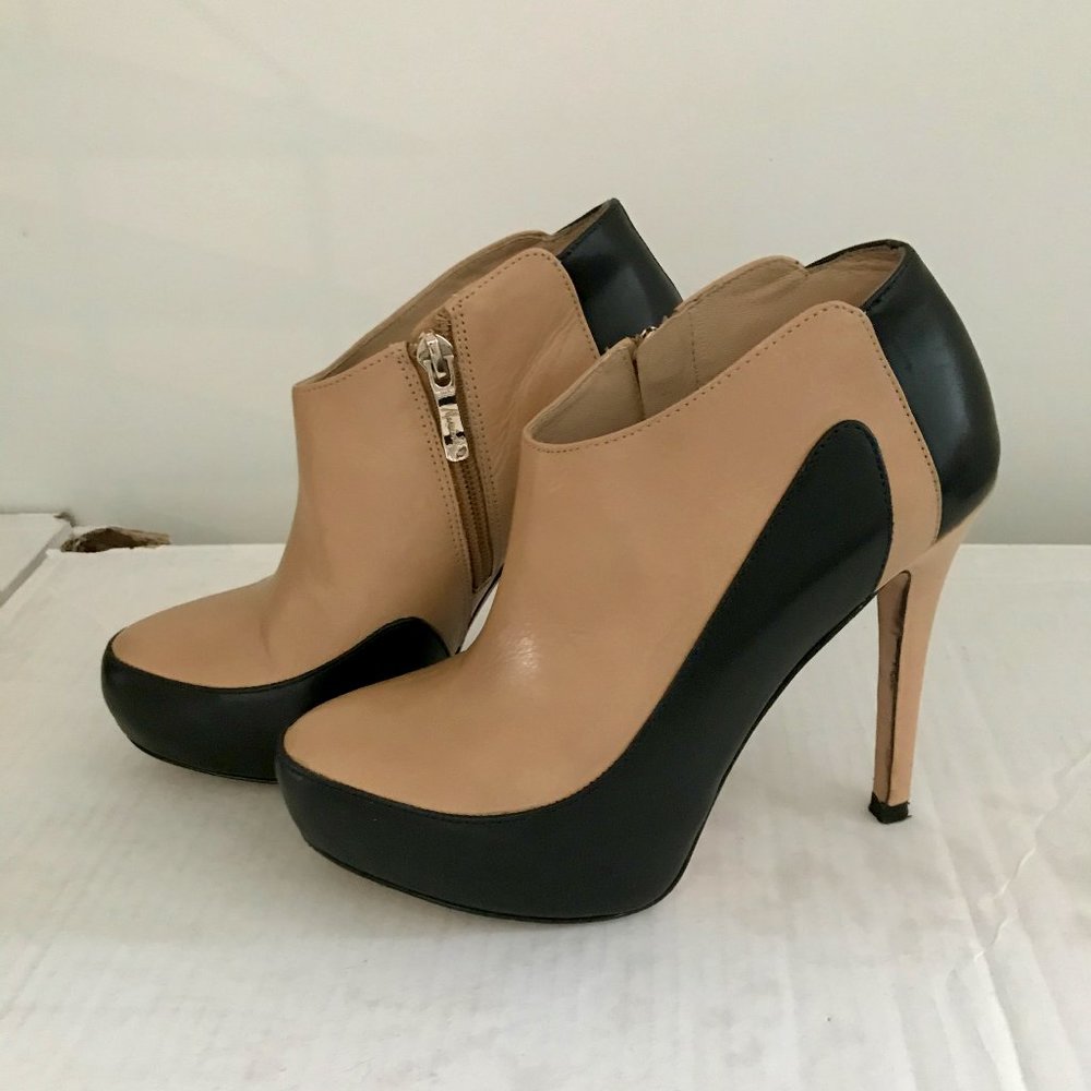 Marciano Tan and Black Ankle Boots